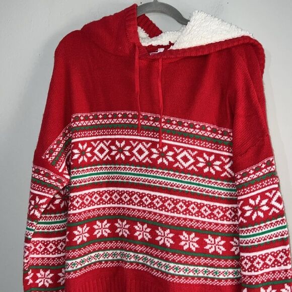 Holiday Snowflake Hooded Sweater - Picture 4 of 7